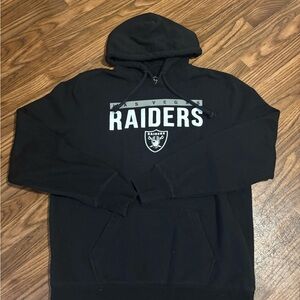Las Vegas Raiders Black Hoodie Sweatshirt Size Large 47 Brand